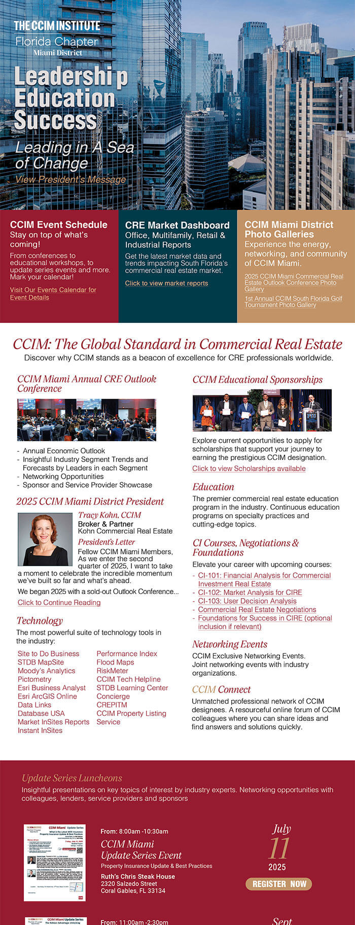 Miami District Newsletter - Email Marketing Design